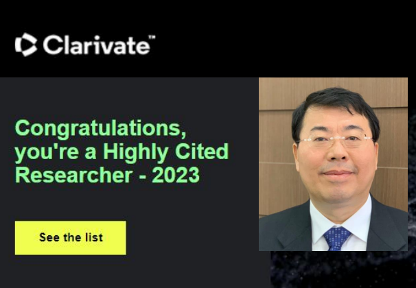 Prof. Wonyong Choi  selected as a Highly Cited Researcher 2023